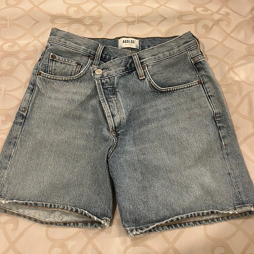 Agolde Criss Cross Shorts